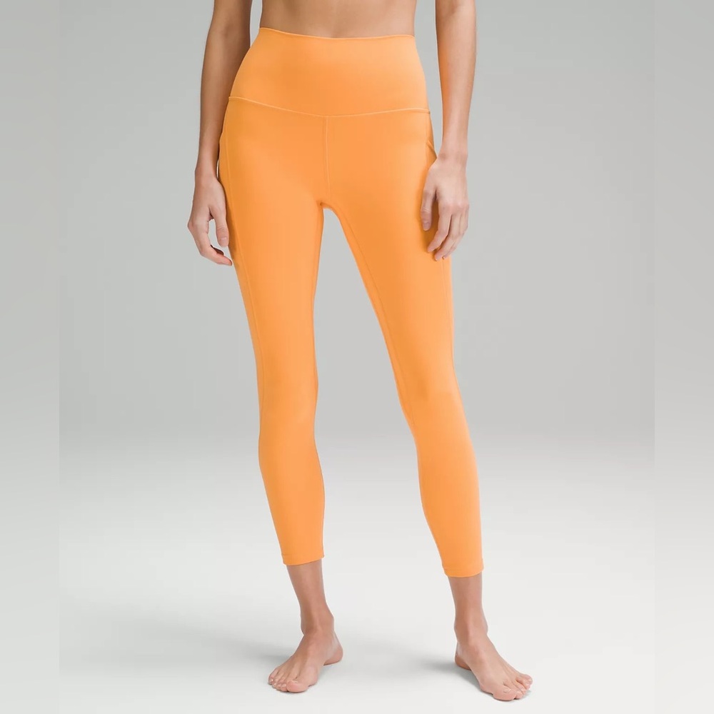 Lululemon -align Leggings 25” mango dream worn once
